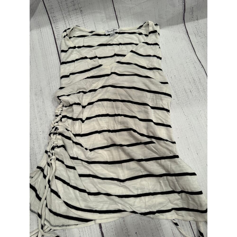 Love, Fire Striped with Cinched Sides Top Size XS